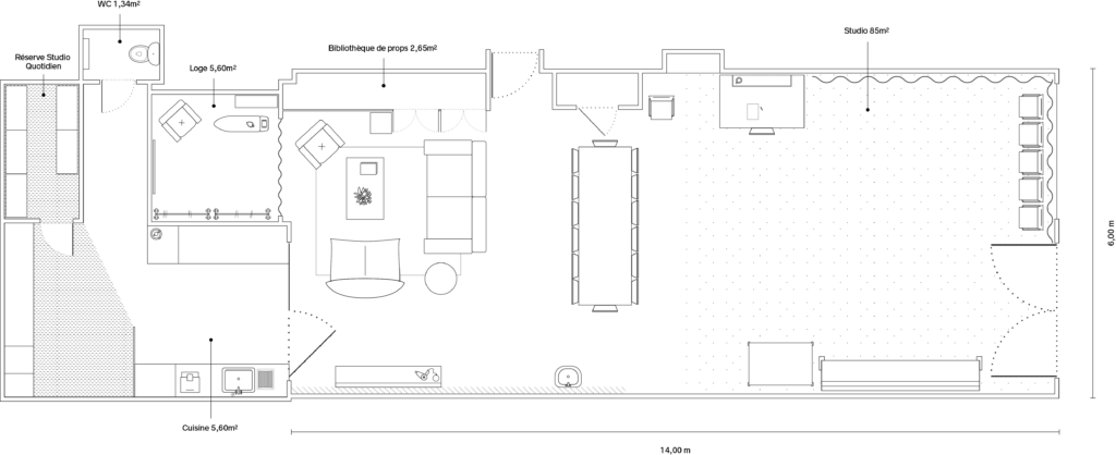 Plan Studio Quotidien - 273, rue de Créqui - Layon